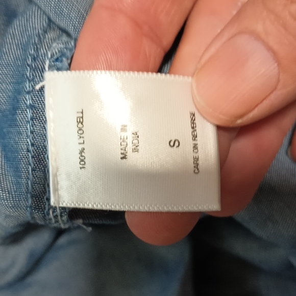 New York & Company Denim long sleeve shirt (SUPER SOFT) - Picture 15 of 16